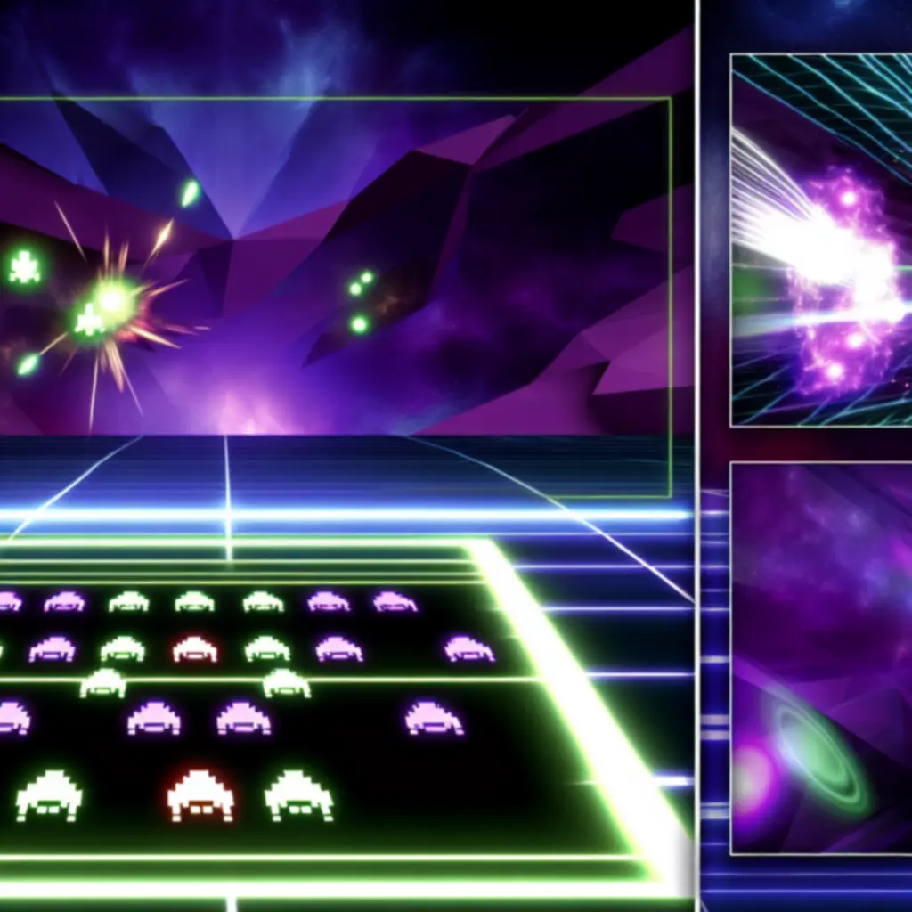 Neonowe efekty świetlne i futurystyczna atmosfera sci‑fi