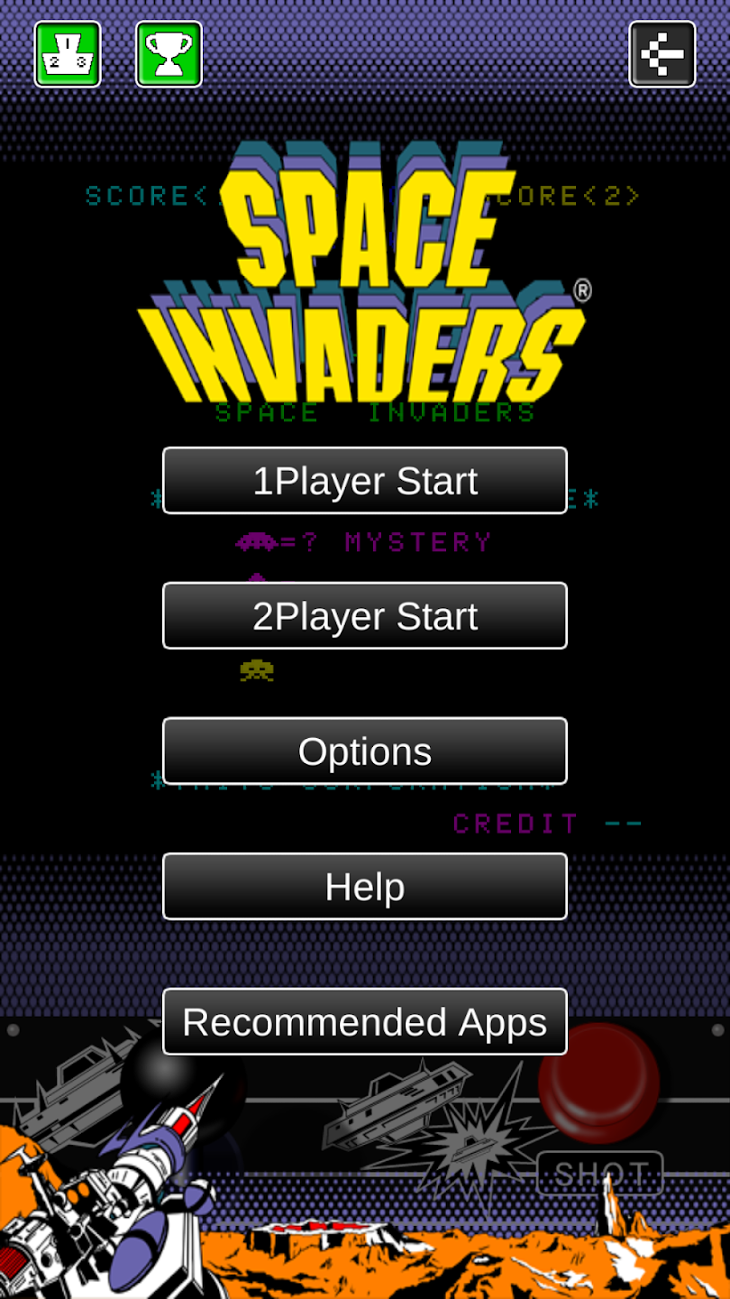 Hero Space Invaders – statek gracza i fale przeciwników w stylu retro pixel‑art