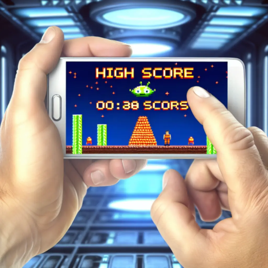 Zrzut ekranu z rekordowym wynikiem w Space Invaders