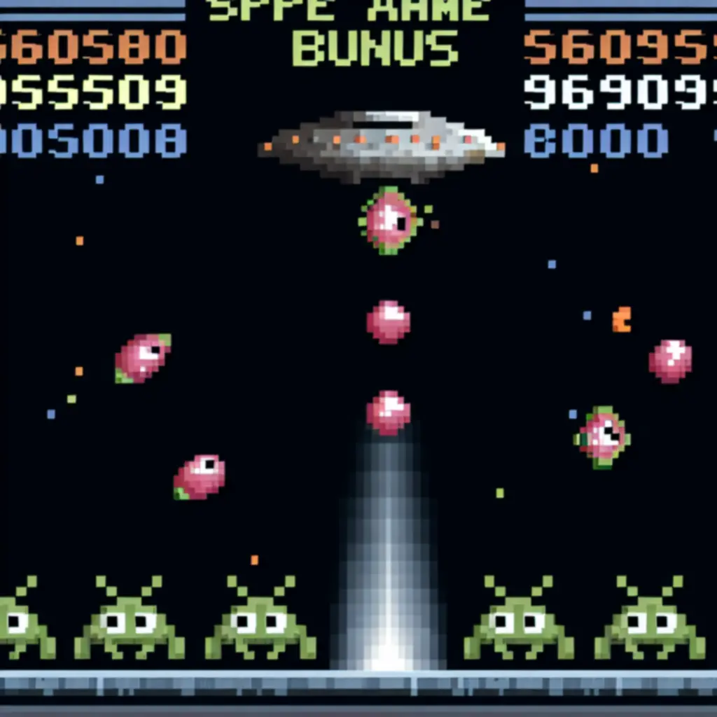 Ekran z wynikiem i premią punktową za serię trafień