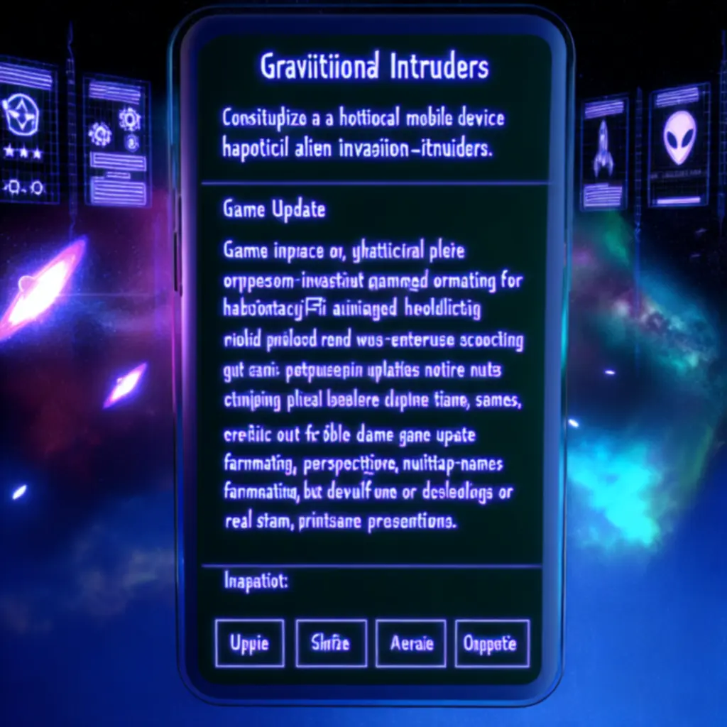 Ilustracja aktualizacji i notatek wydania dla Space Invaders